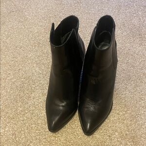 All Saints Sleek Black Ankle Boots